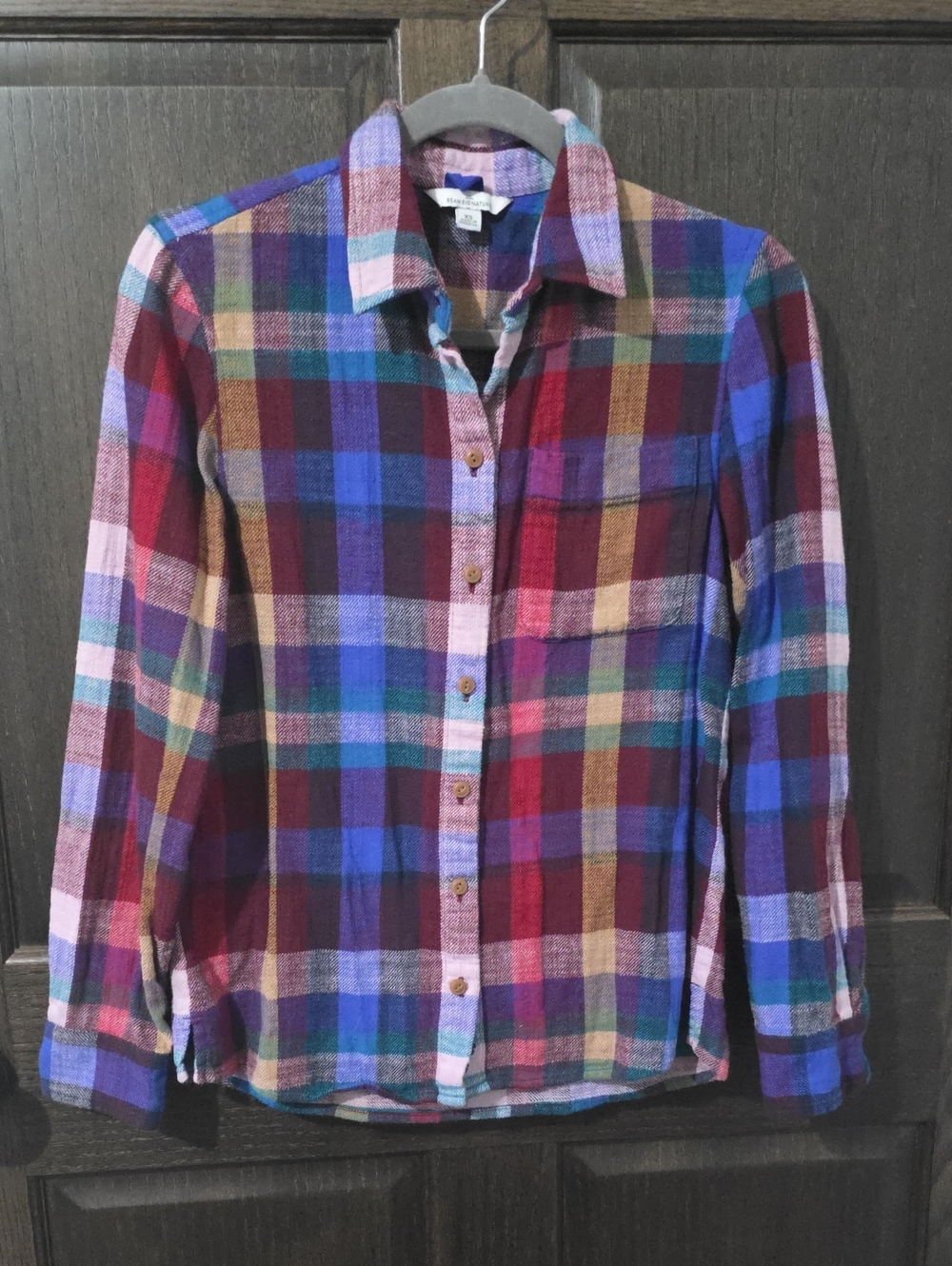 L.L. Bean Signature Multicolor Plaid Flannel